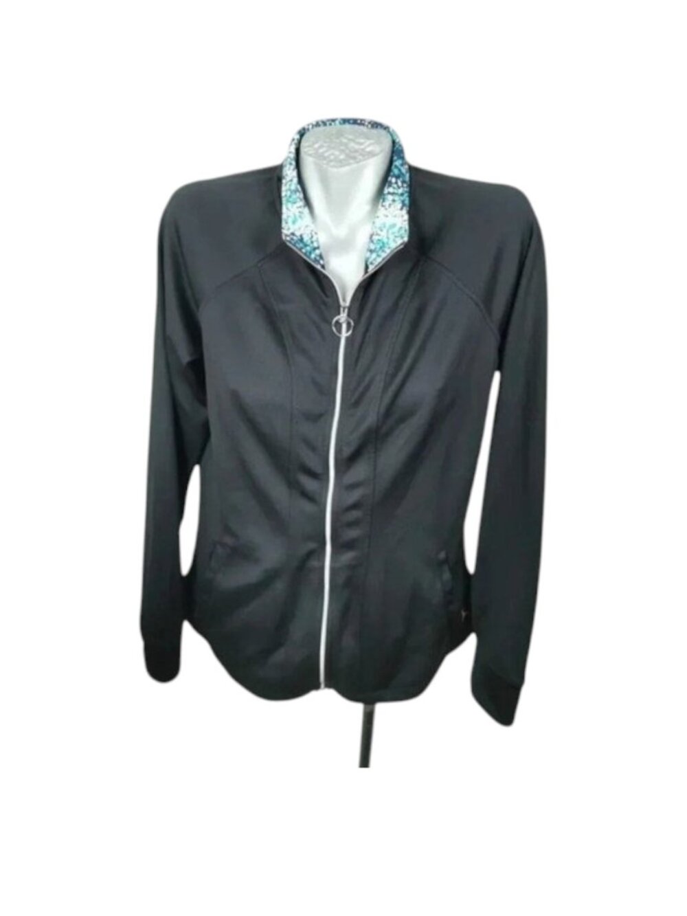 Danskin‎  Warm-up Jacket Black Size XL Full Zip